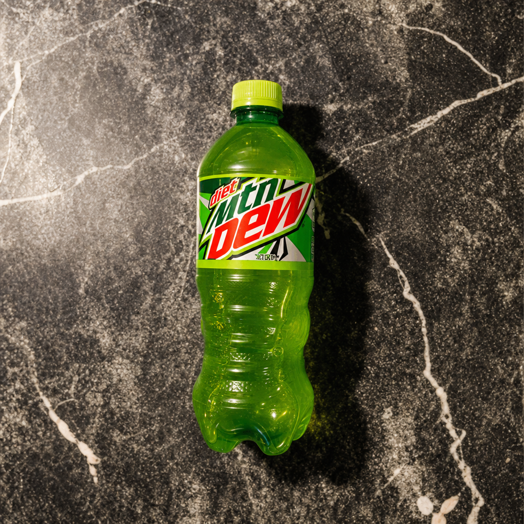 Diet MTN Dew 20oz Bottle.