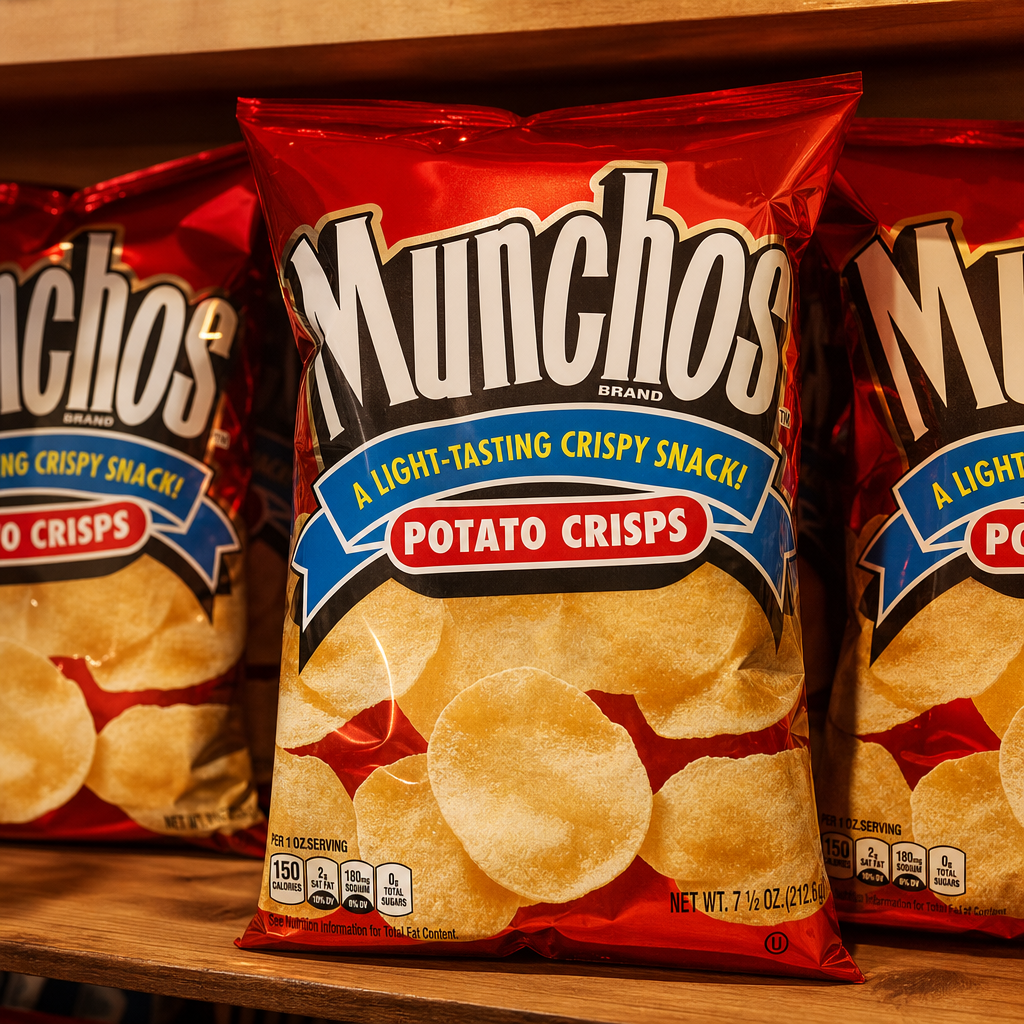 Munchos Potato Crisps.