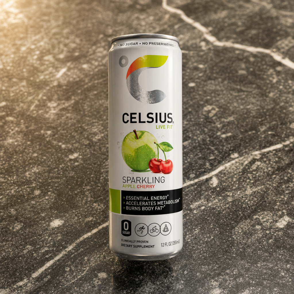 Celsius Green Apple Cherry 12 Oz.