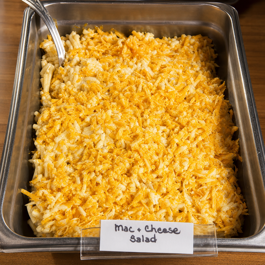 Mac n cheese salad by the lb.