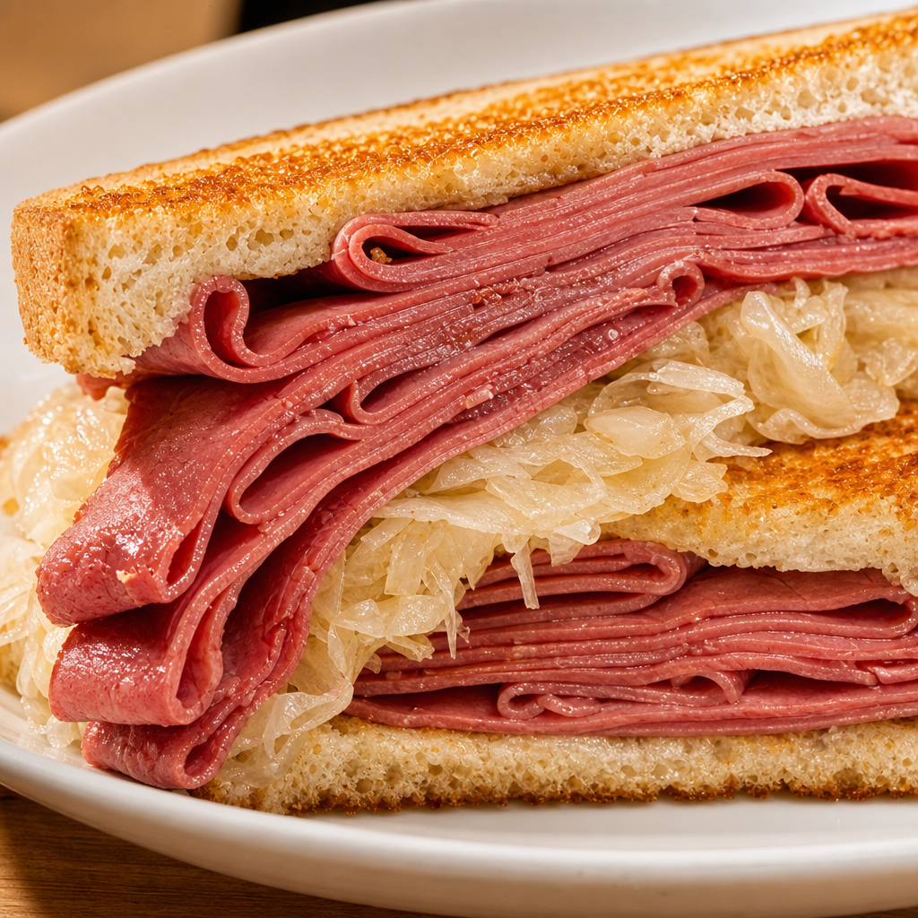 Grilled Reuben.