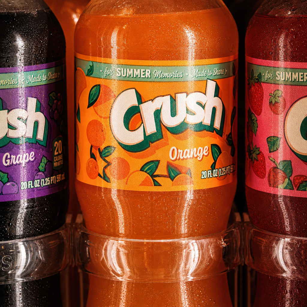 Crush Orange 20oz bottle.