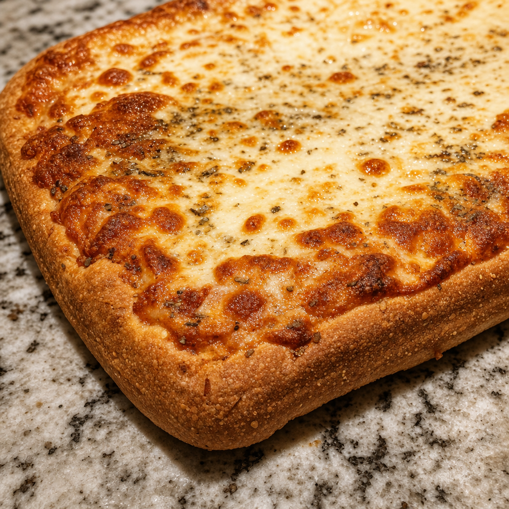 Sicilian Cheese Pizza.