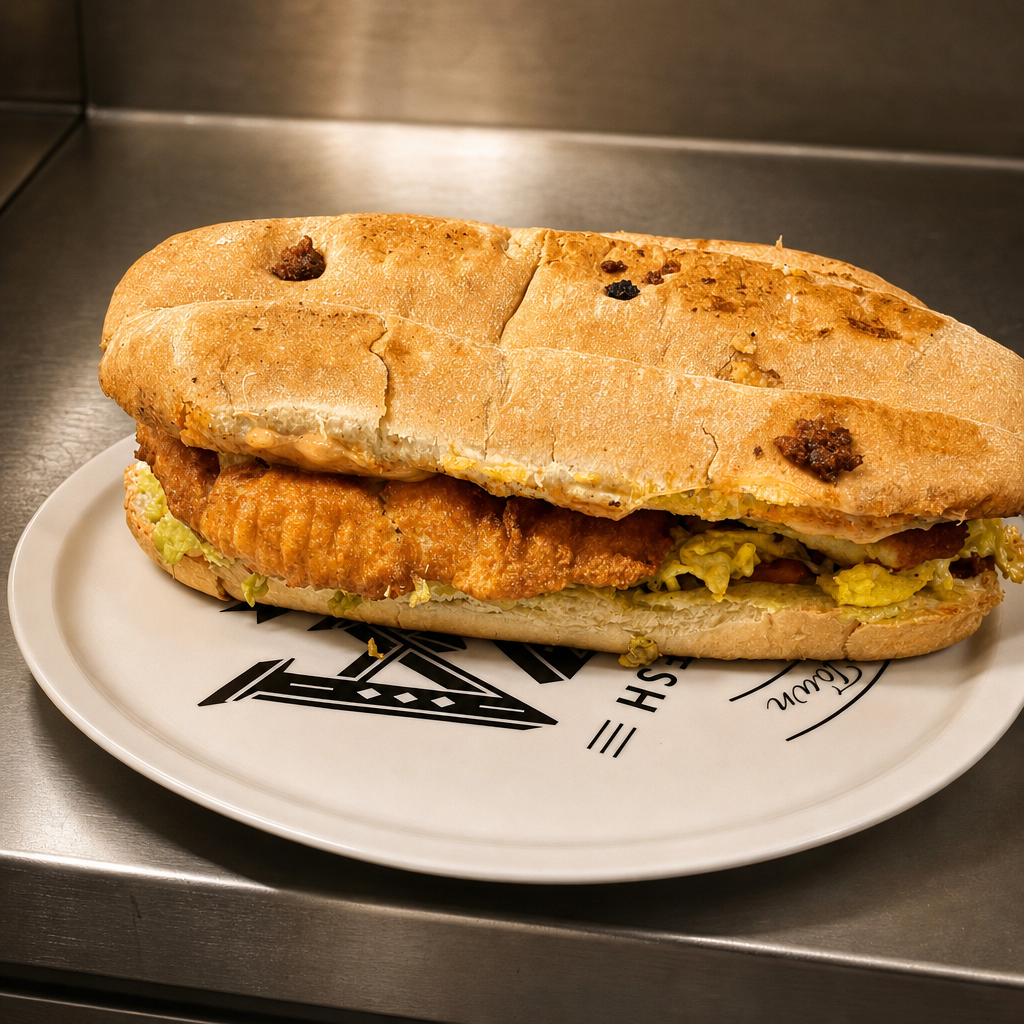 Chicken Milanesa Torta.