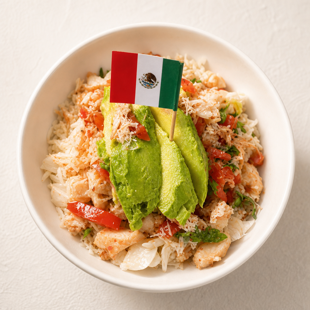 Seafood Tostada.