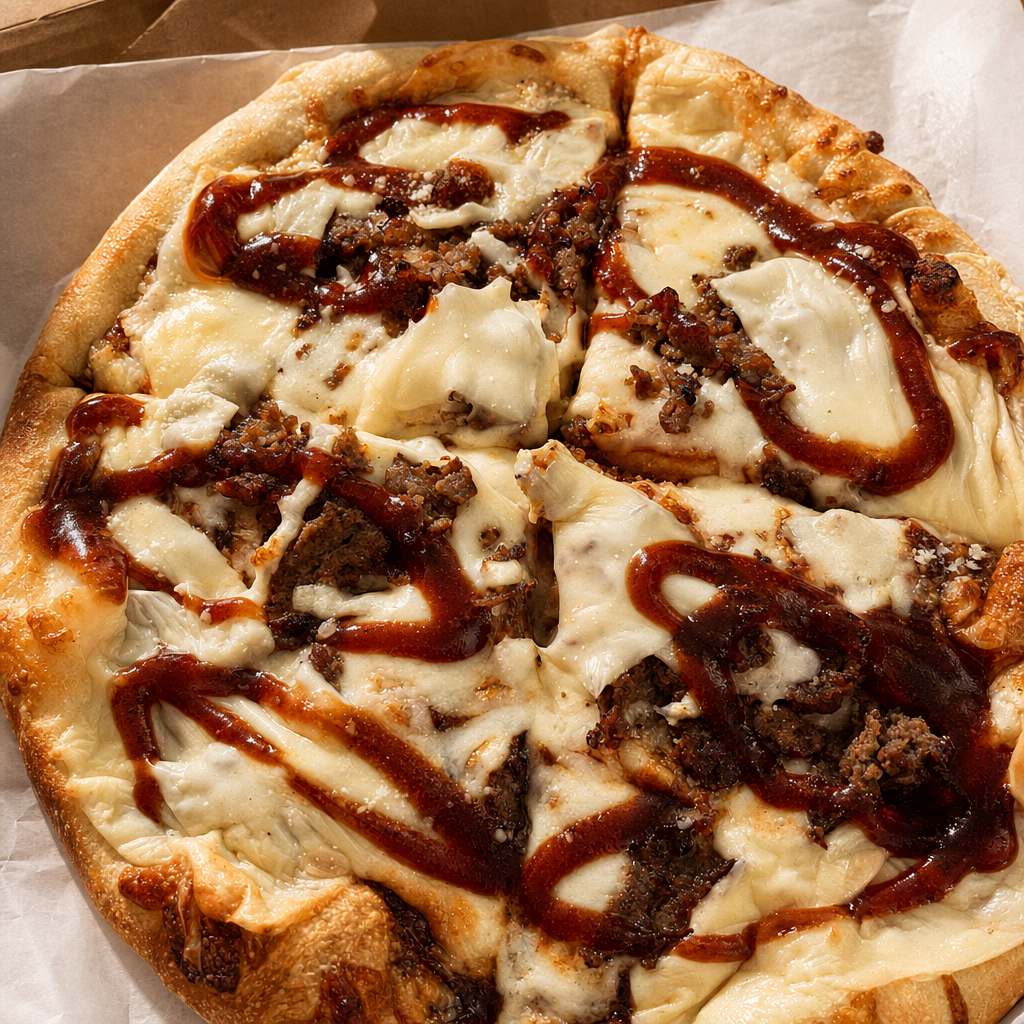 Cowboy Steak Pizza.