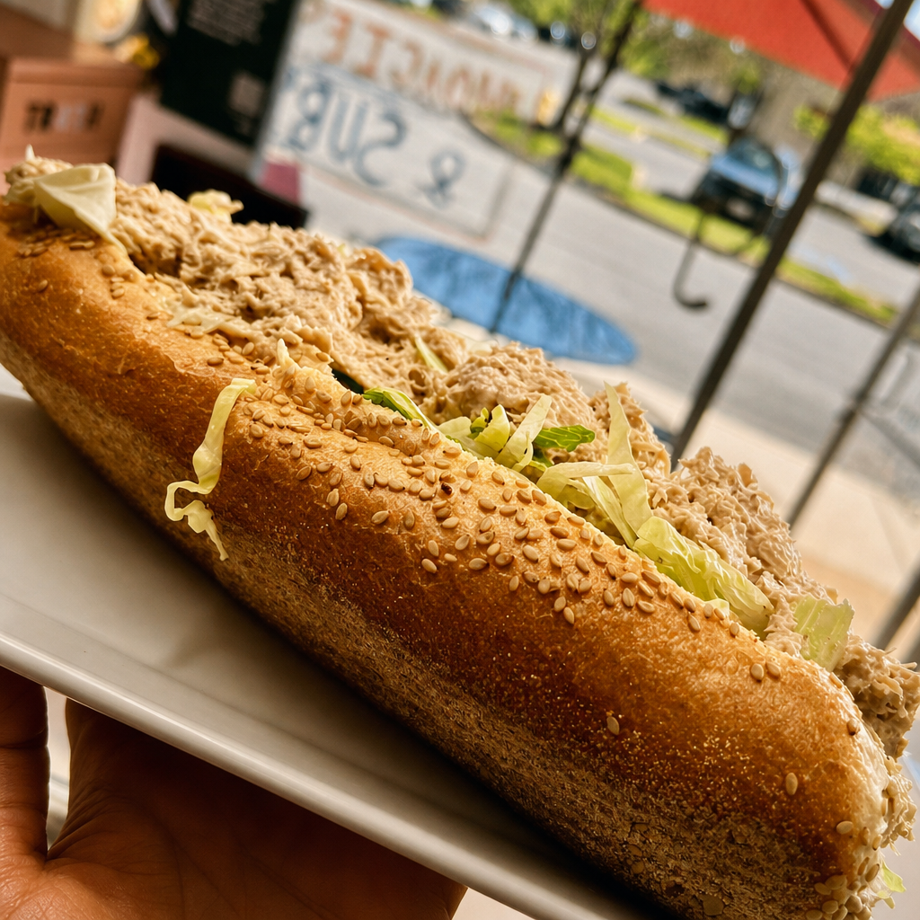 Tuna Salad & Provolone Hoagie.