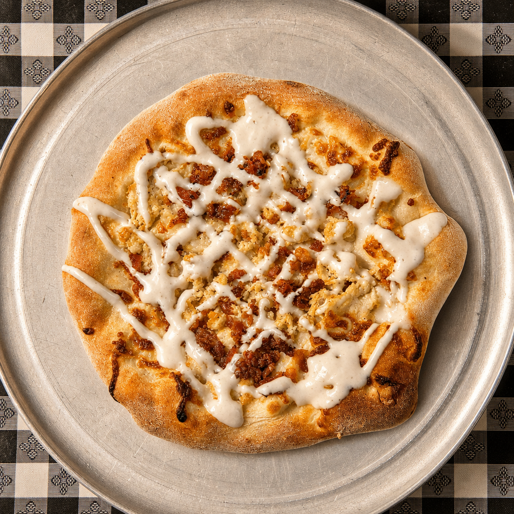 Chicken Bacon Ranch Pizza.
