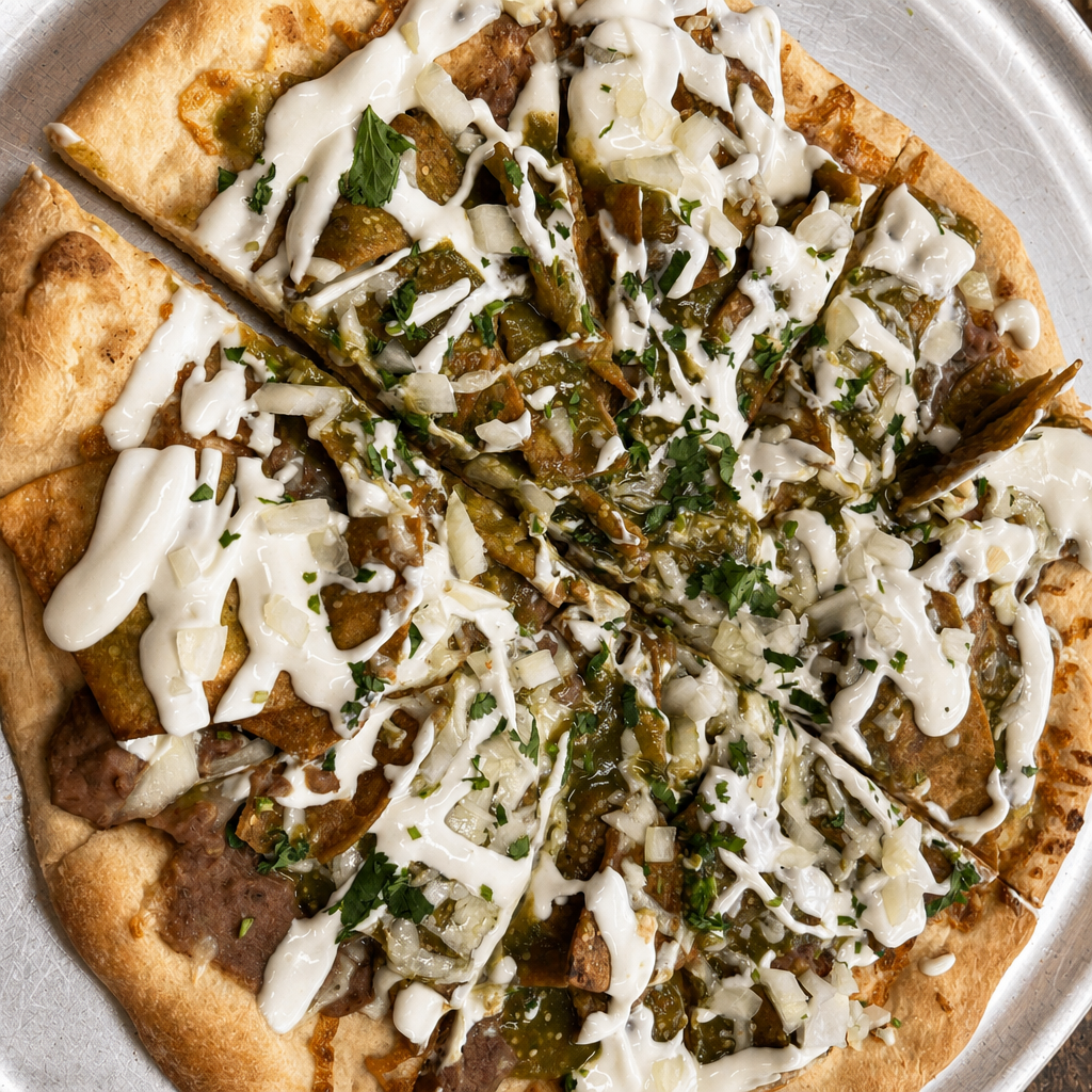 Chicken Enchilada Pizza.