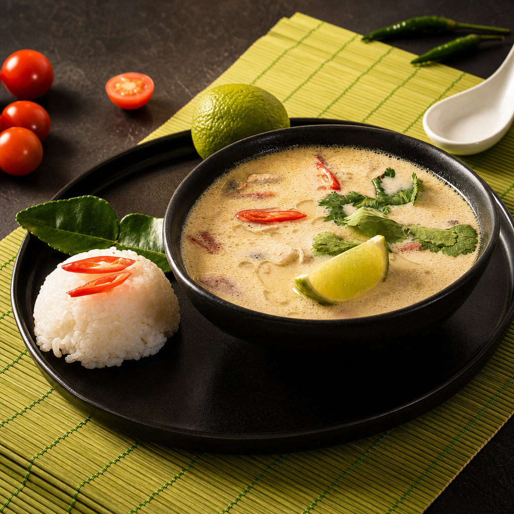 Vegan Tom Kha Soup.