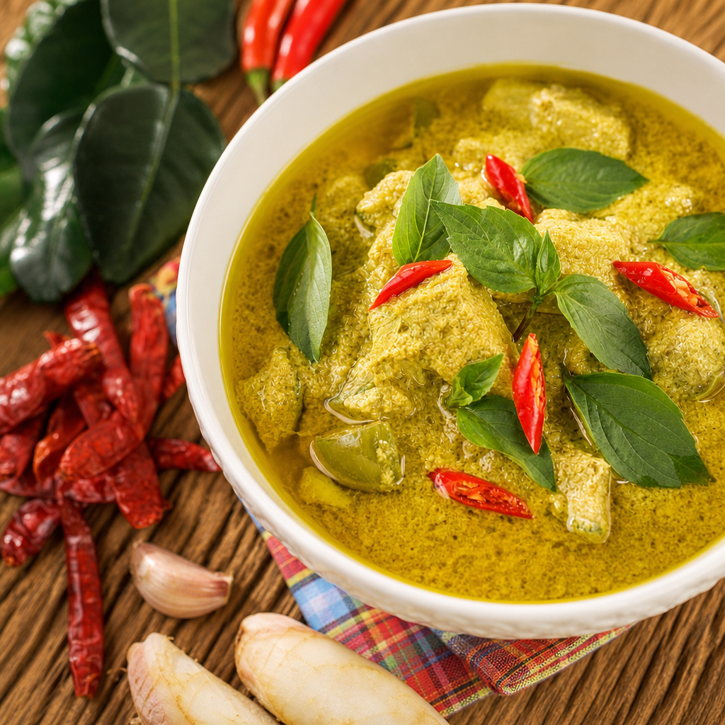 V7. Vegan Green Curry.