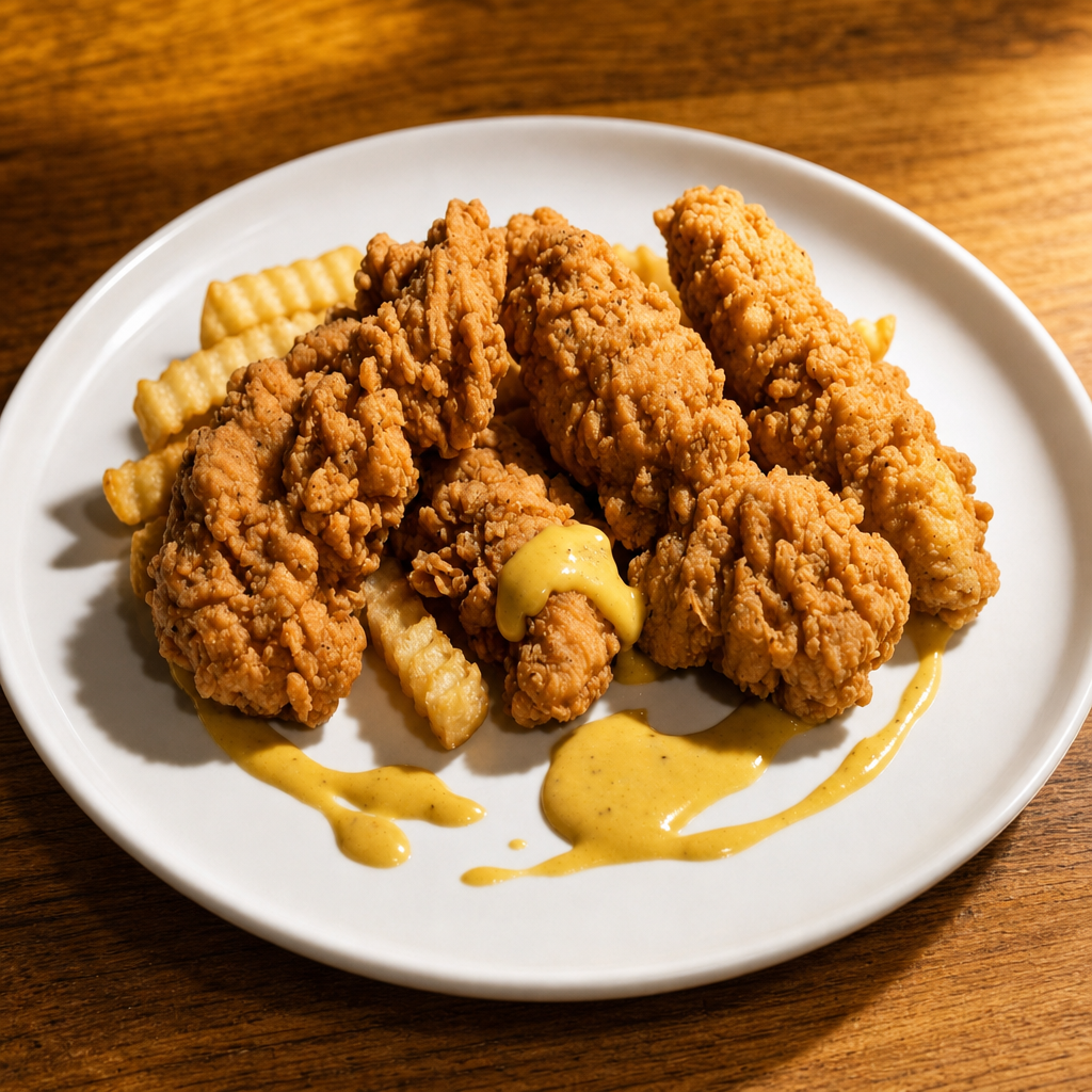 Chicken Strips and a Roll