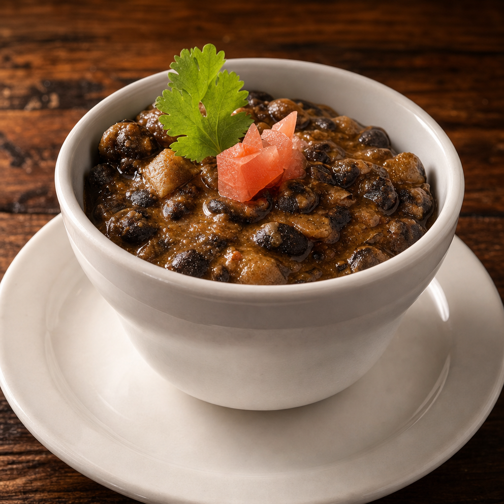 Frijoles negros.