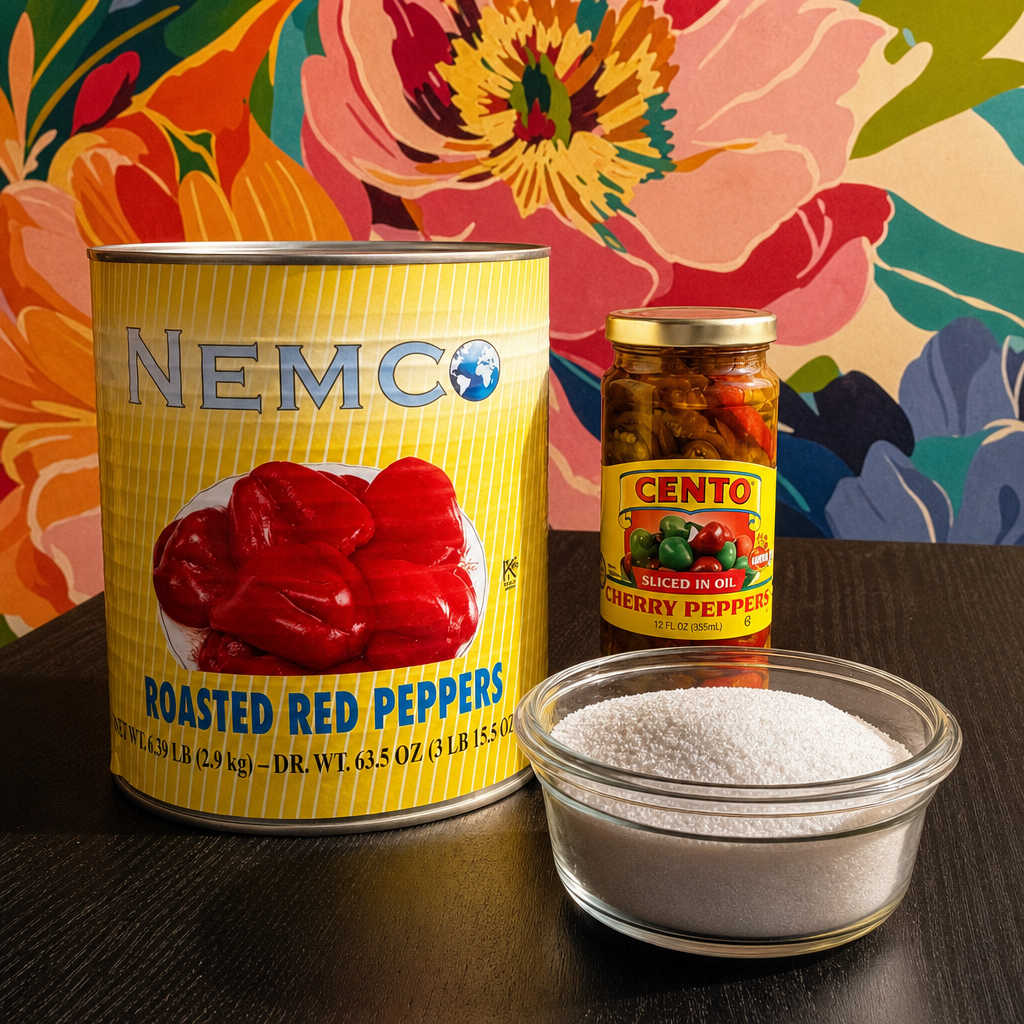 Side Cherry Pepper Relish Dip.