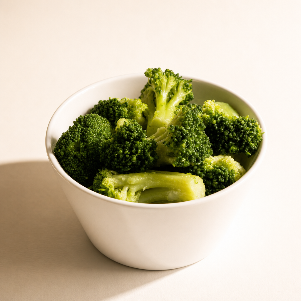 Steamed Broccoli.