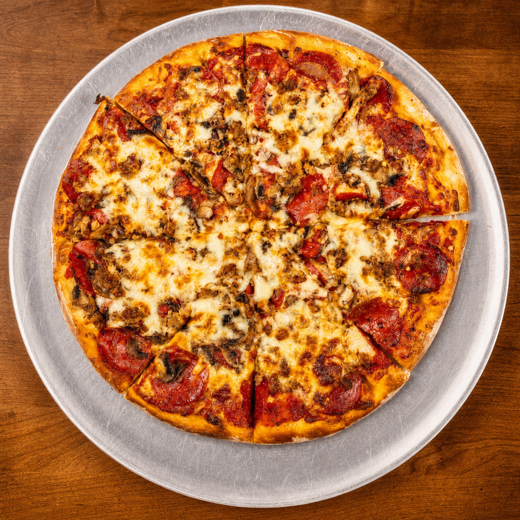 Medium Chefs Special Pizza.