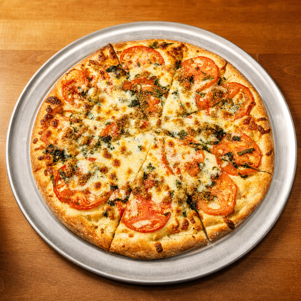 Small Garlic Lovers Pizza.