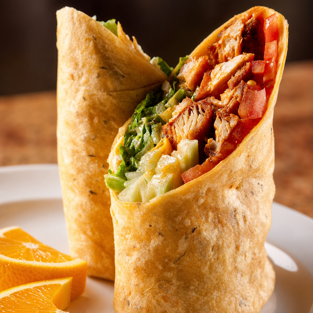 Buffalo Chicken Tender Wrap.
