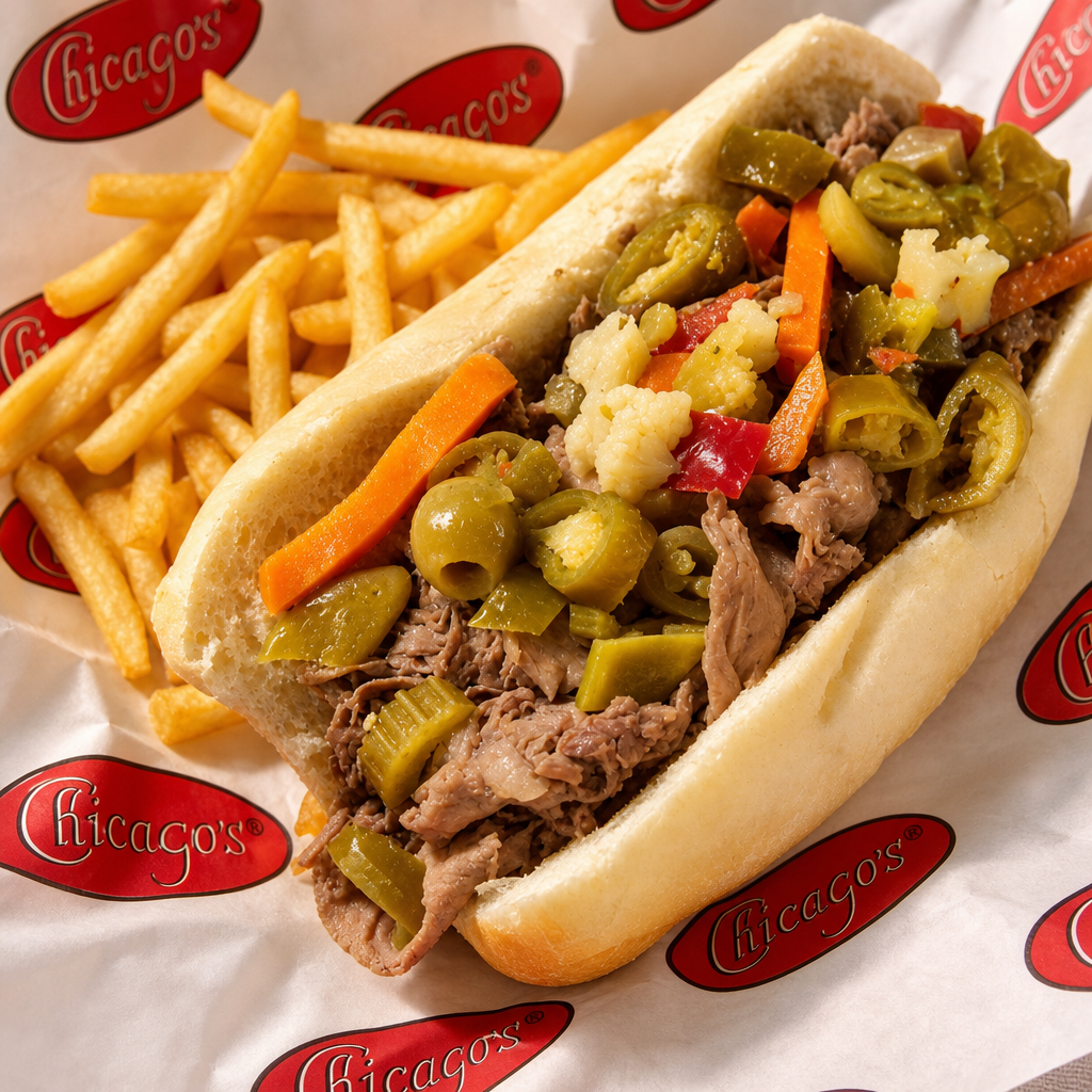 Italian Beef Sandwich.
