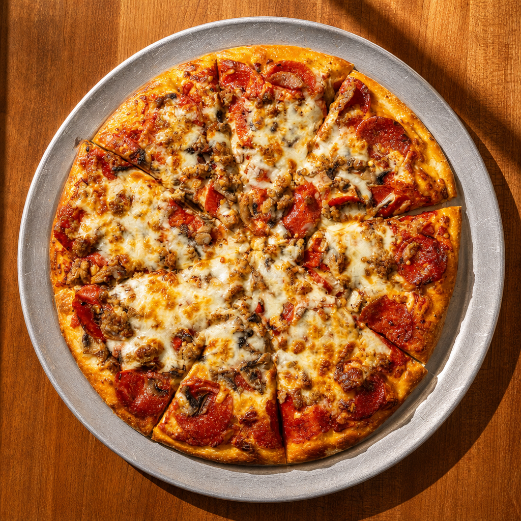 Small Special Thin Crust Pizza.