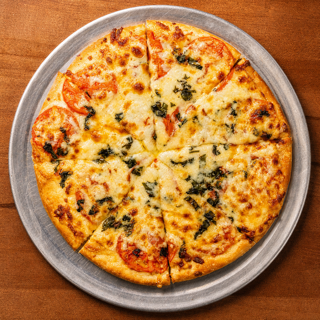X-large Four Cheese Pizza.