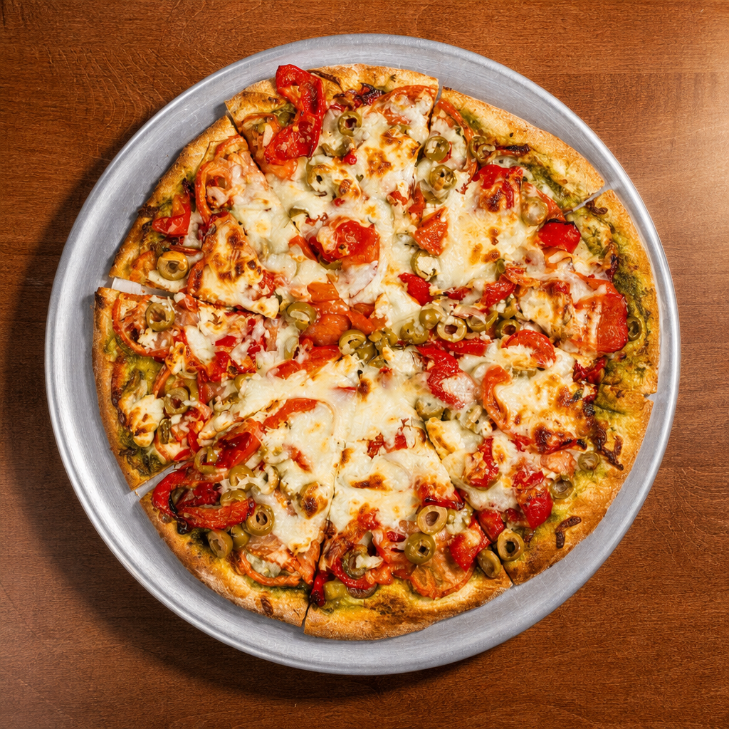 Small Grecian Delight Pizza.