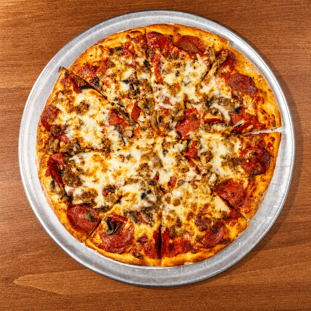 Small Chef's Special Pizza.