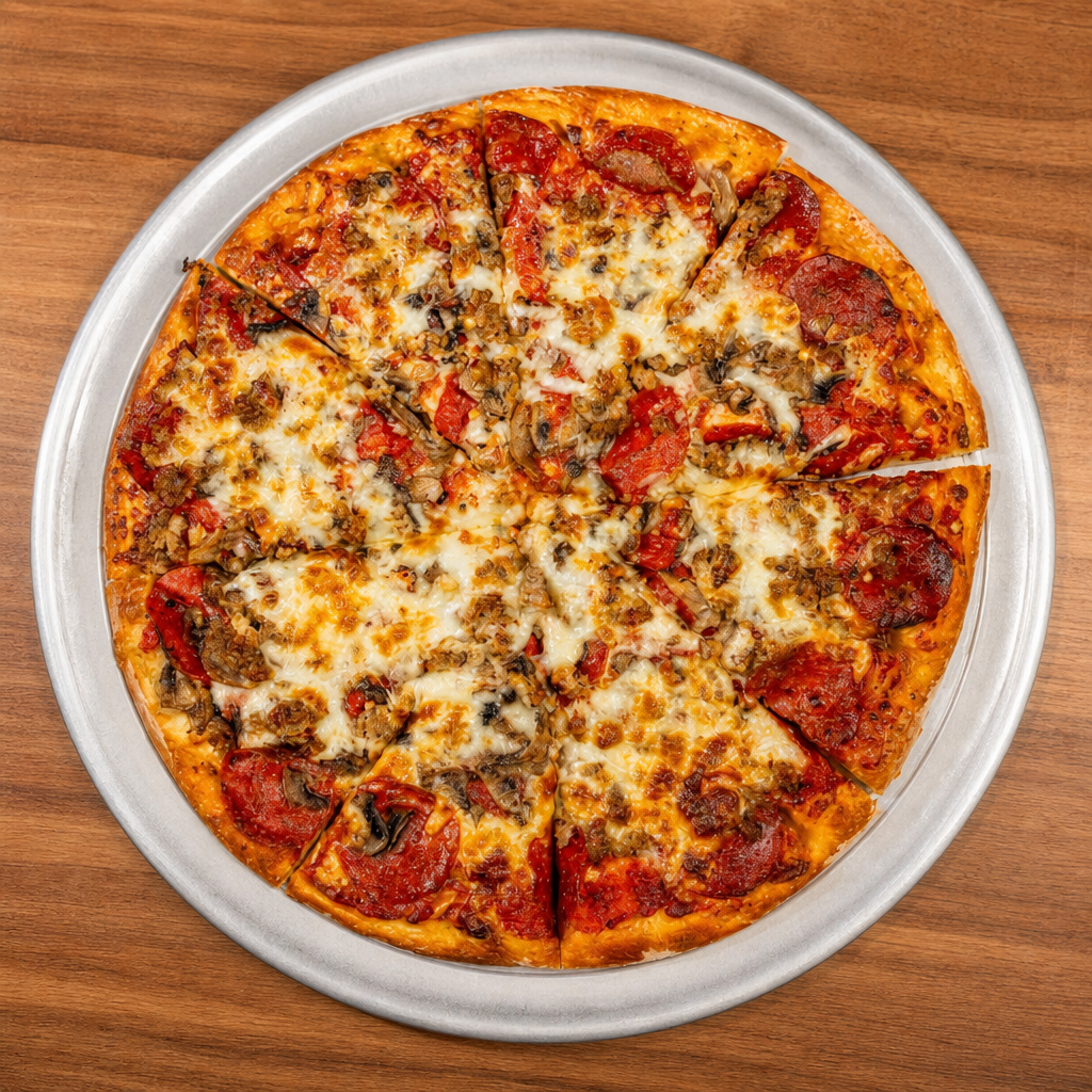 Medium Special Thin Crust Pizza.