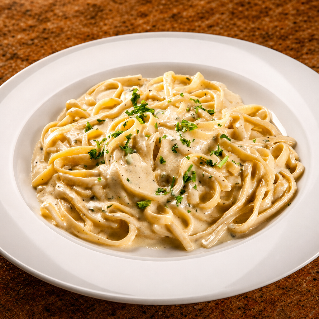 Fettuccine Alfredo.