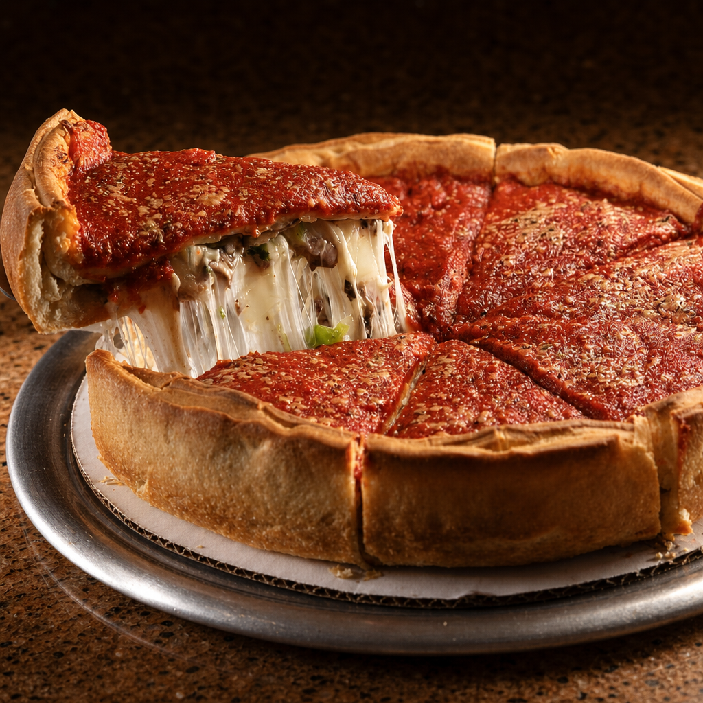 Medium Stuffed Pizza.