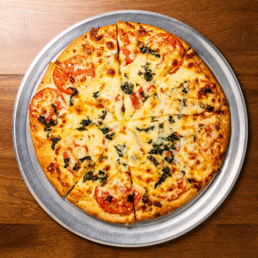 Small Four Cheese Pizza.