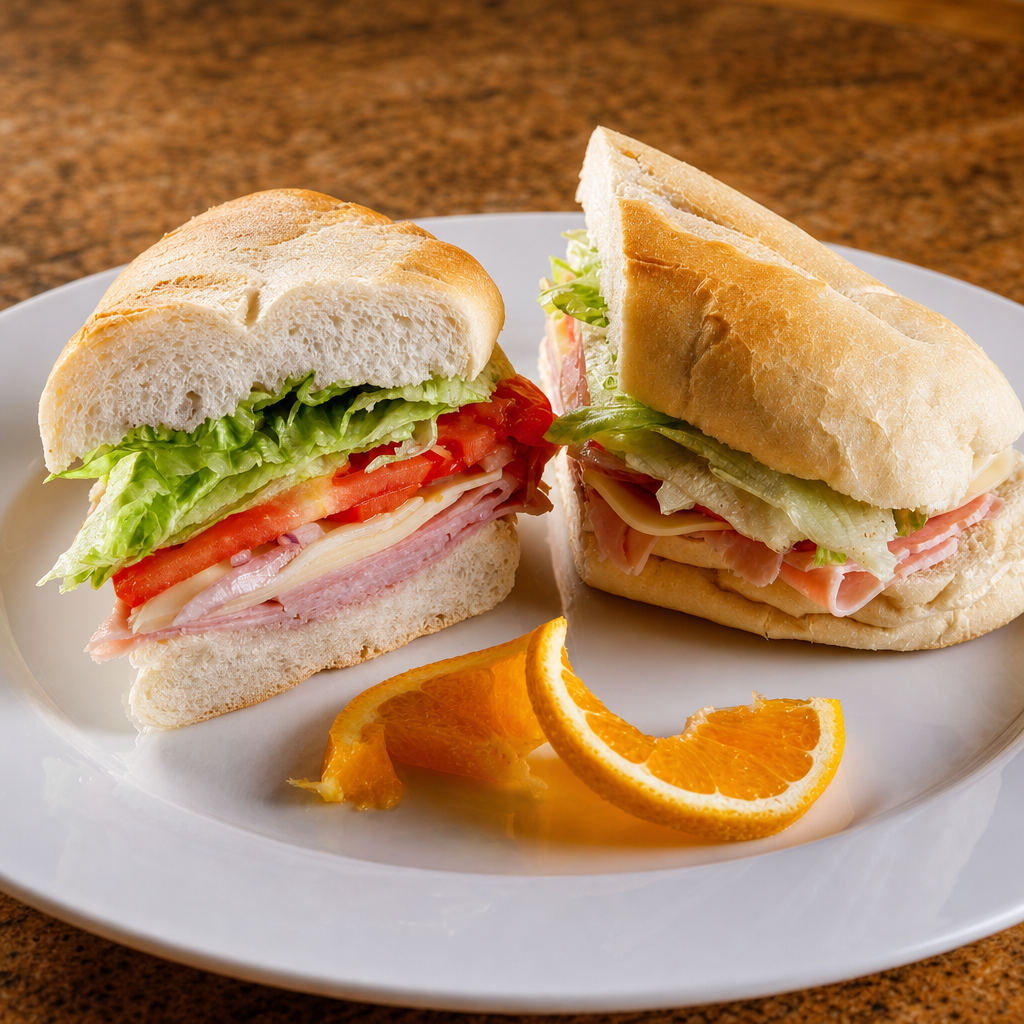 Ham and Cheese Sandwich.