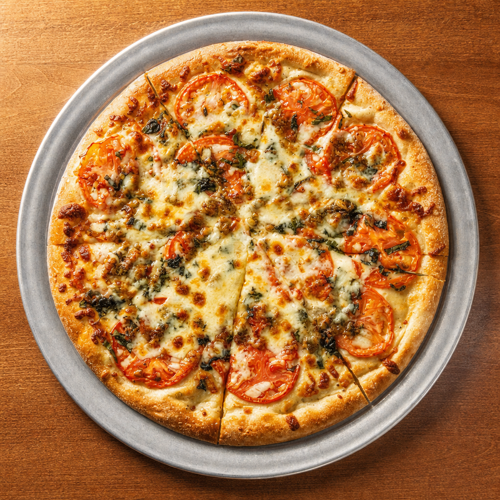 Medium Garlic Lovers Pizza.