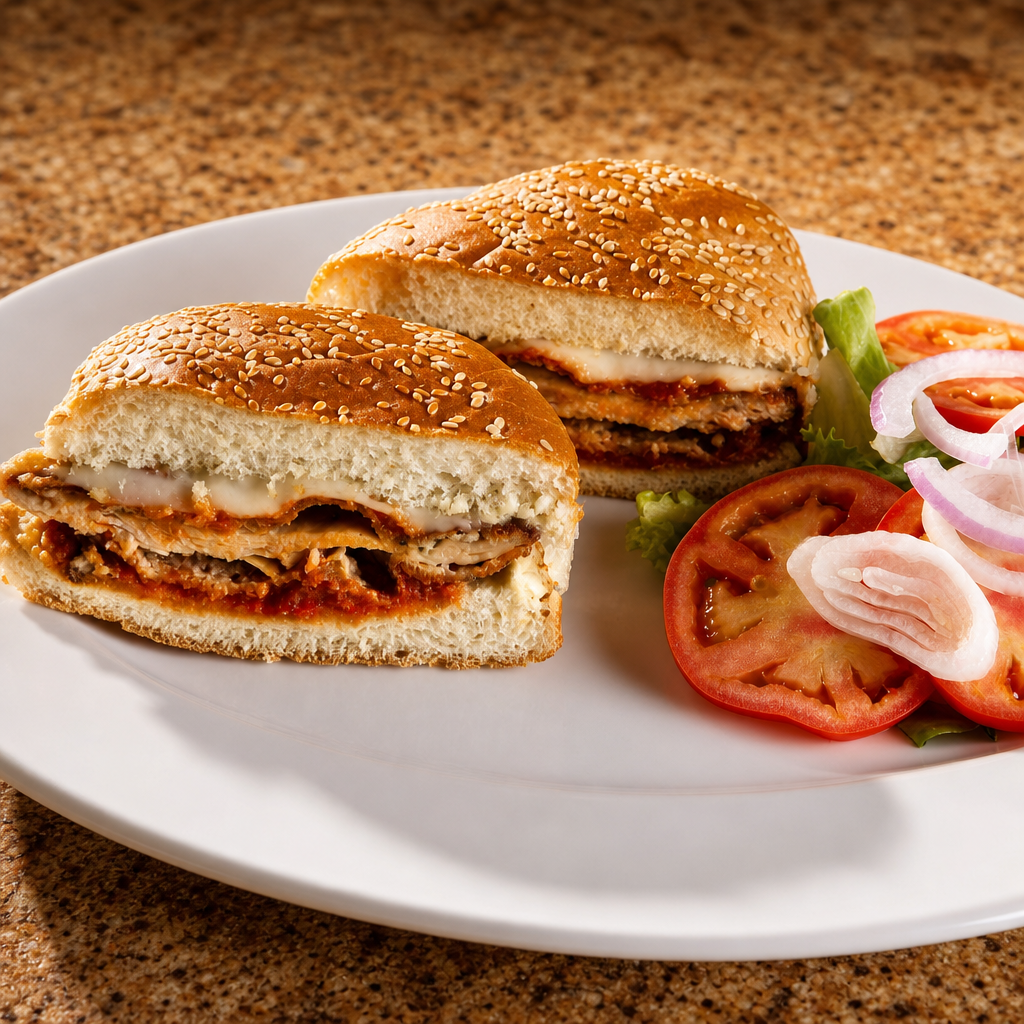 Chicken Parmigiana Sandwich.