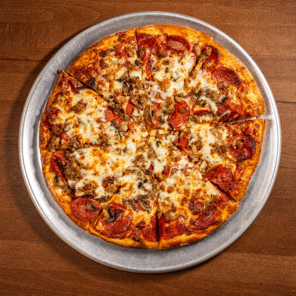 Large Chef's Special Pizza.