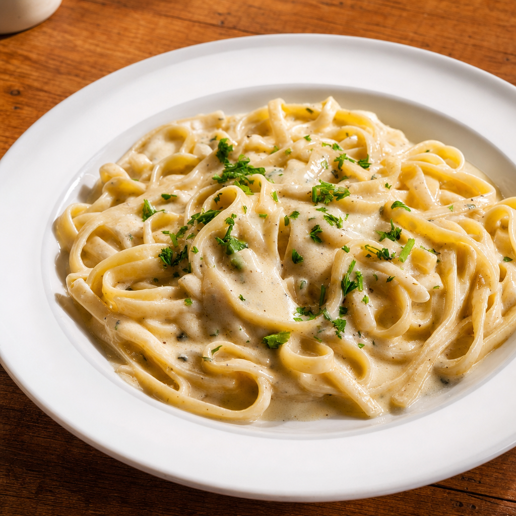 Fettuccine Alfredo.