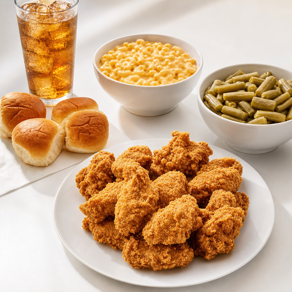 Fried Chicken Wing Party Meal.