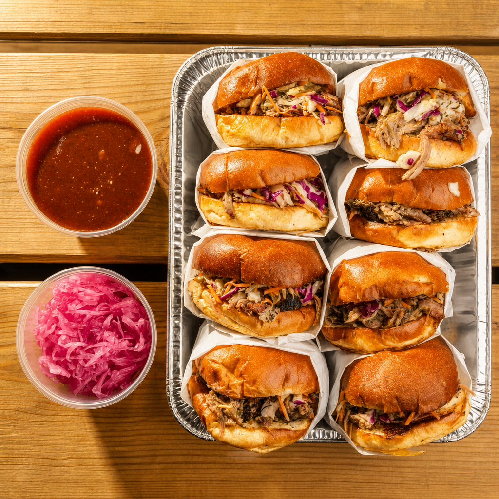 BBQ Pulled Pork Sando - Party Box.