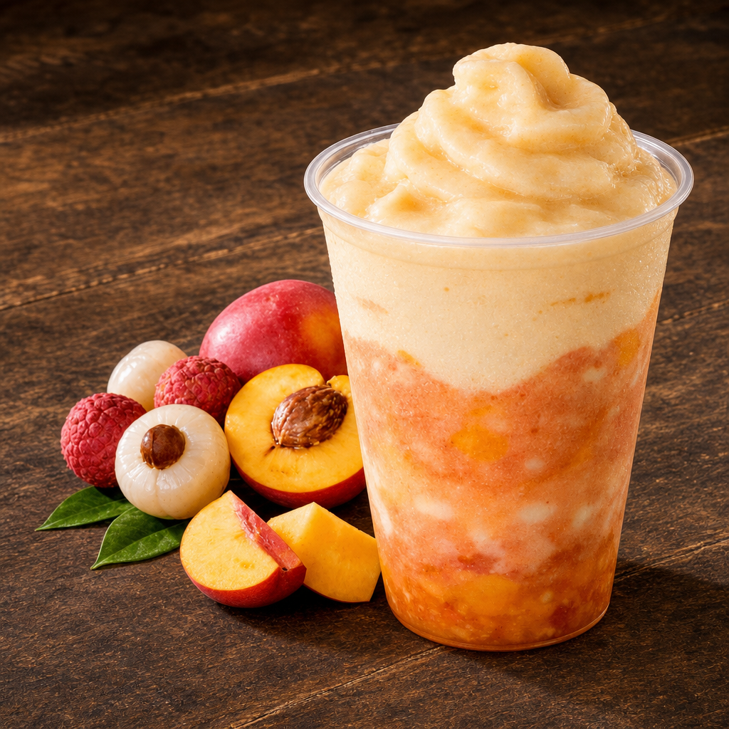 Lychee Peachee Smoothie.