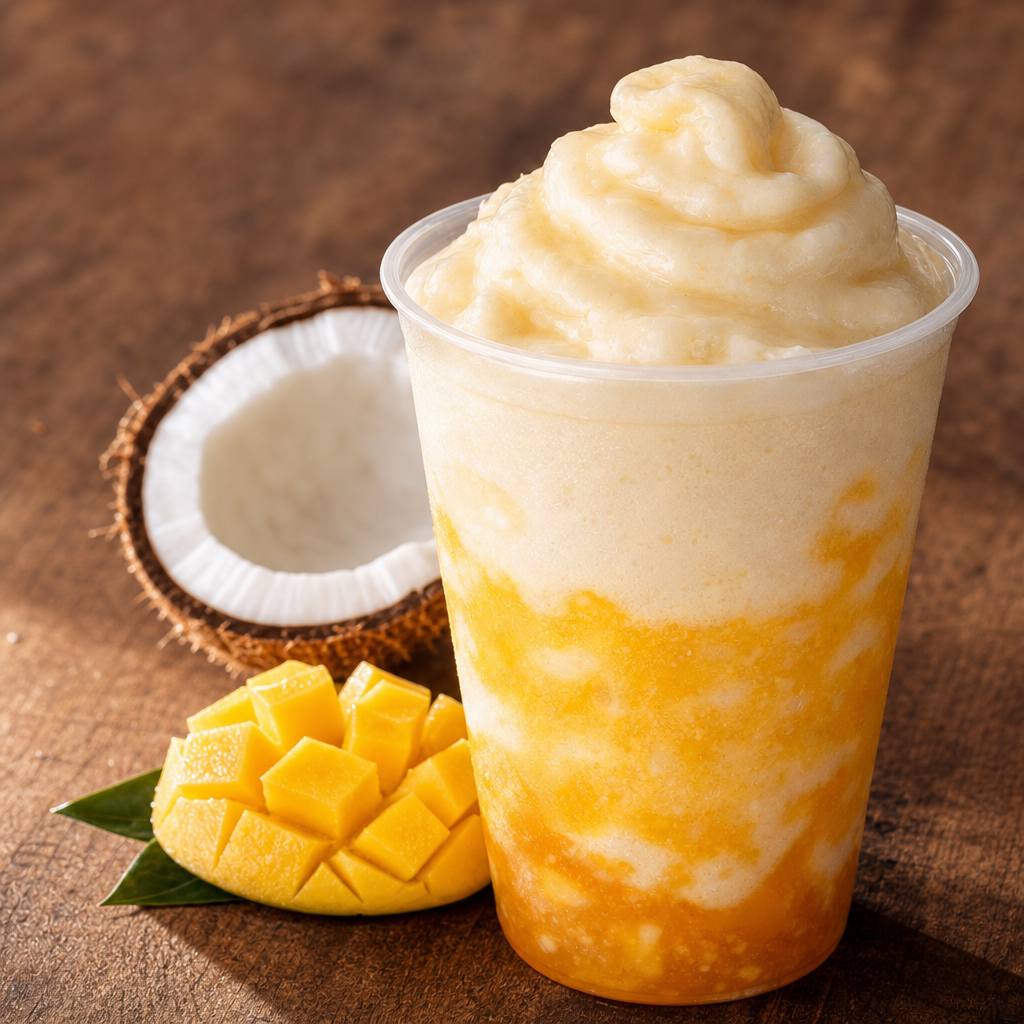 Coconut Mango Smoothie.