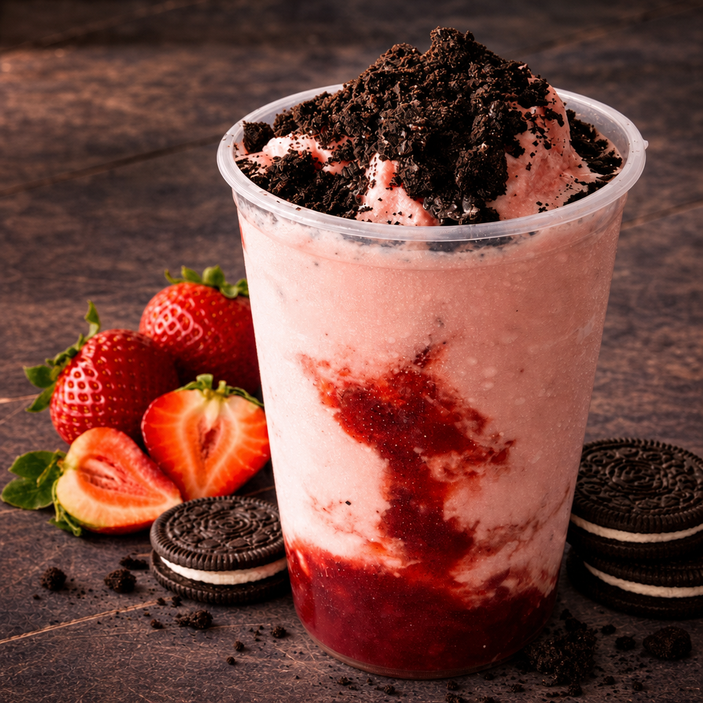 Strawberry Oreo Smoothie.