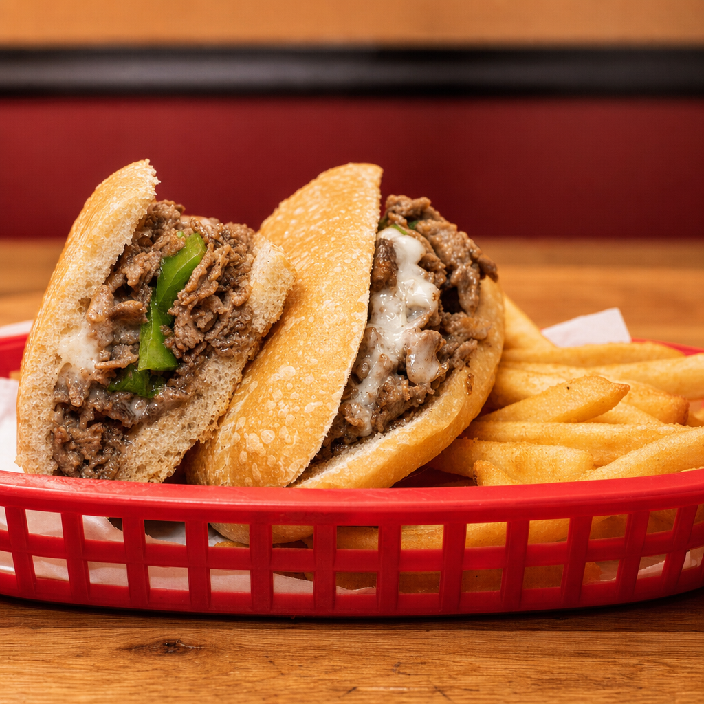 Cheesesteaks.