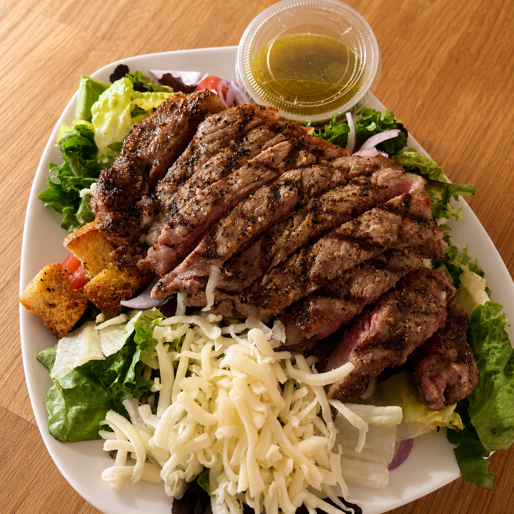 New York Strip Steak Salad.