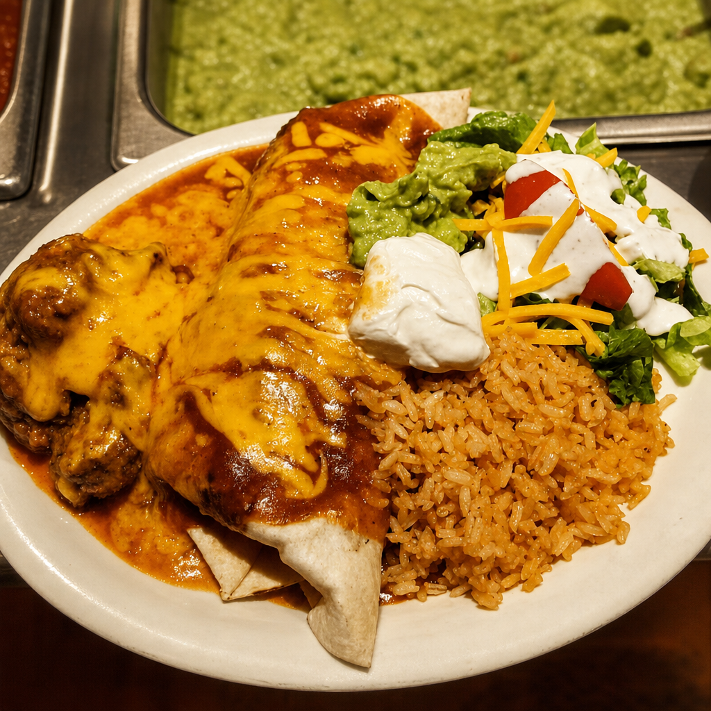 Carne Asada Macho Burrito.