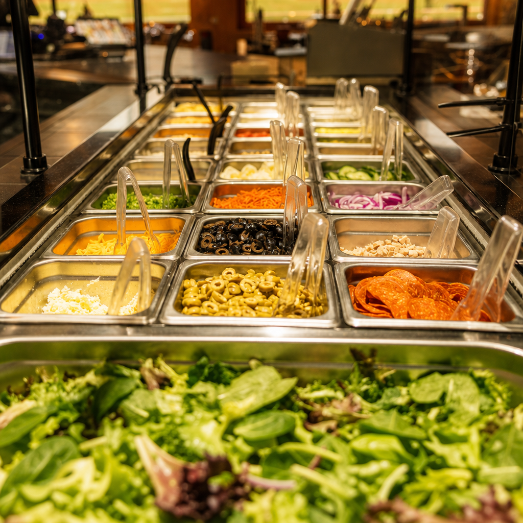1 trip Salad Bar.