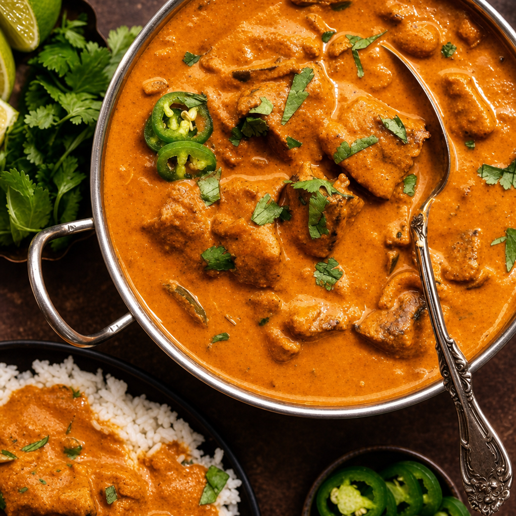 Goat Tikka Masala.
