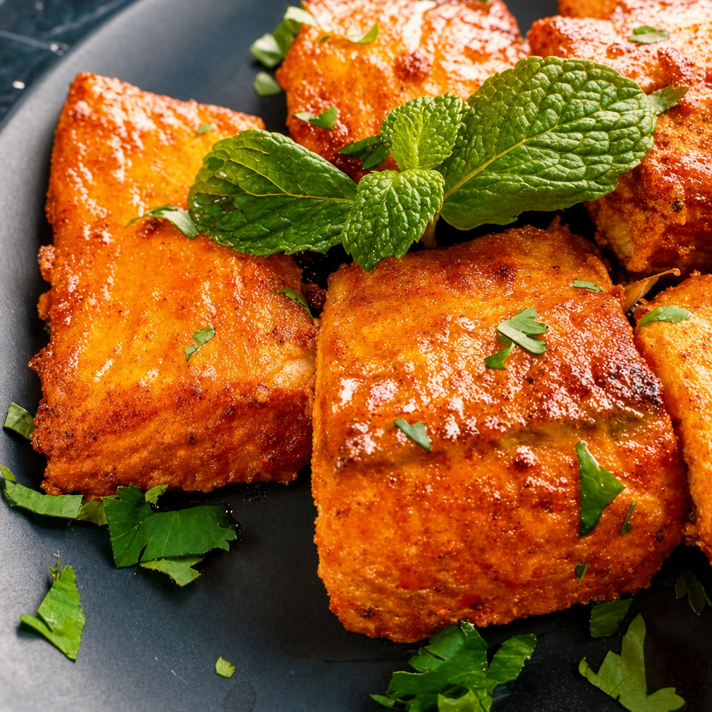 Tandoori Salmon.