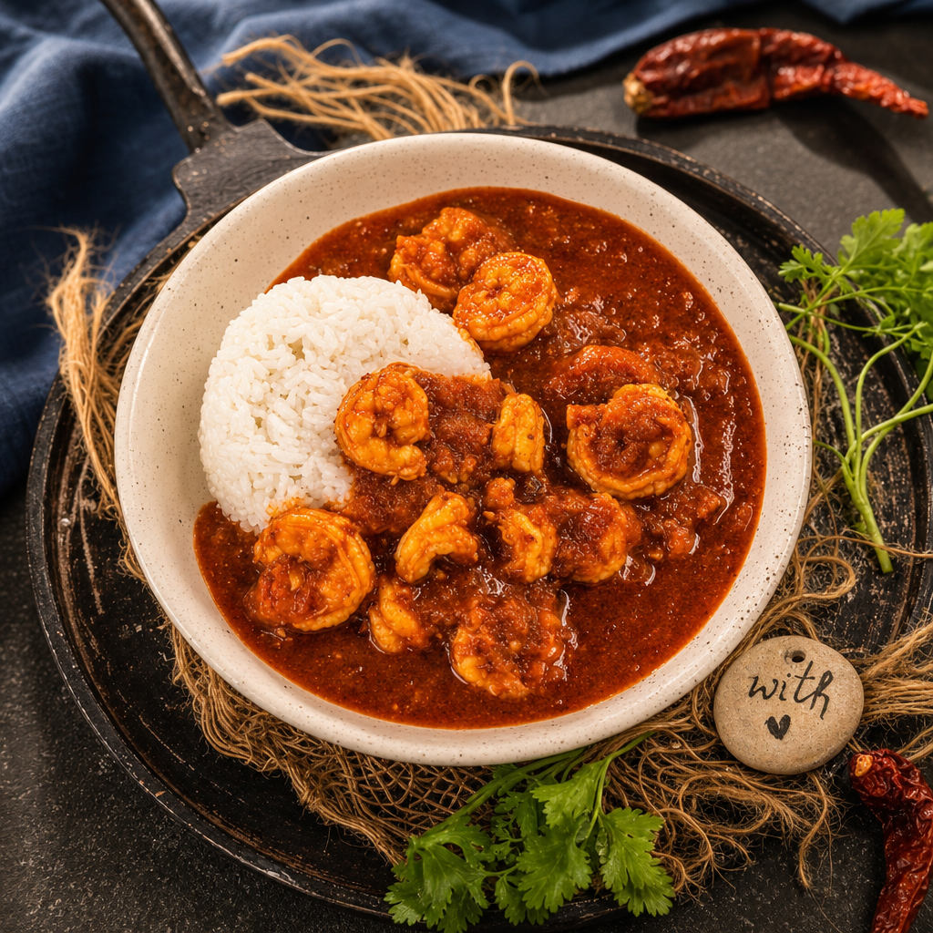 Shrimp Vindaloo.