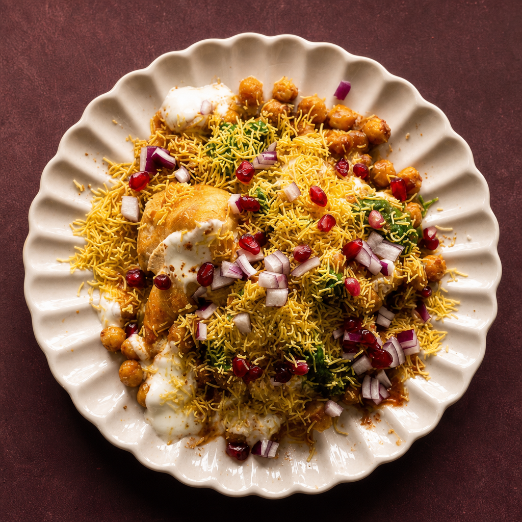 Aloo Tikki Chaat.