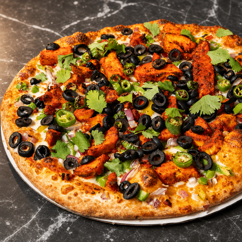 Butter Chicken Pizza